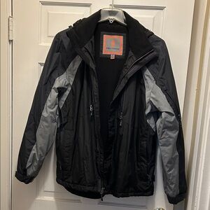 Free Country Black and Gray Outdoor Jacket, Mens M, NWOT